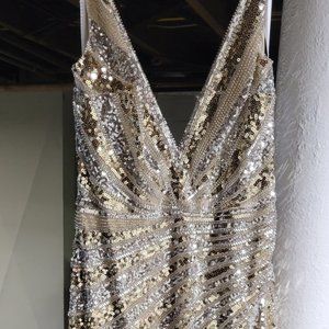 Gold and Silver Formal Gown